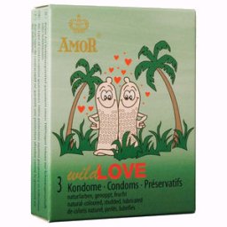 Preservativos Amor Wild Love Pérolas (3 Un)