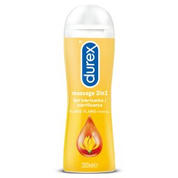 Gel Lubrificante e Massagem Durex® 2 em 1 Ylang Ylang (200 ml)