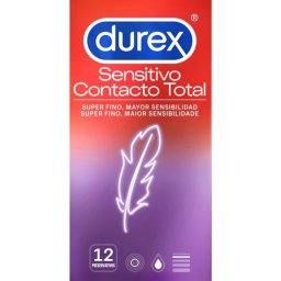 Preservativos Durex® Sensitivo Contacto Total (12 Un)