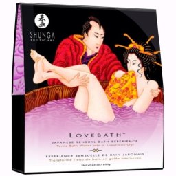 Sais de Banho Shunga Love Bath Sensual Lotus (650 g)