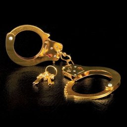 Algemas Fetish Fantasy Gold Metal Cuffs