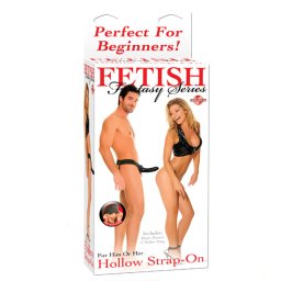 Strap On Fetish Fantasy Oco Preto Iniciantes 15 cm