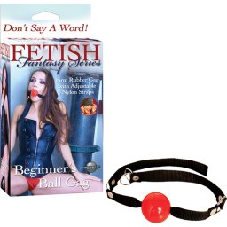 Mordaça Beginners Ball Gag Fetish Fantasy Series Vermelha