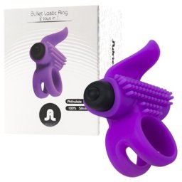 Anel Vibratório Bullet Lastic Ring Adrien Lastic Roxo