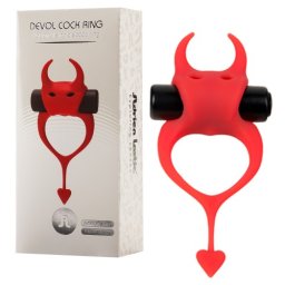 Anel Vibratório Devol Cock Ring Adrien Lastic Vermelho