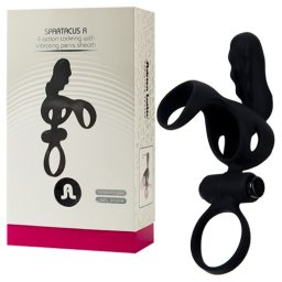 Manga Vibratória C/ Anel Vibratório Spartacus R Adrien Lastic Preta