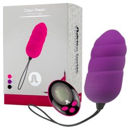 Ovo Vibratório Ocean Dream Adrien Lastic C/ Comando Remoto Roxo