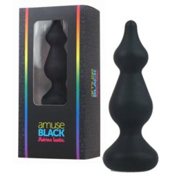 Plug Anal Amuse Black S Adrien Lastic Preto