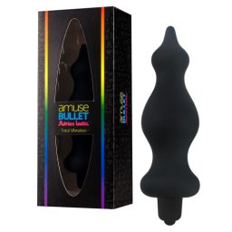 Plug Anal Vibratório Amuse Bullet Adrien Lastic Preto