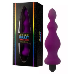 Plug Anal Vibratório Amuse Bullet Adrien Lastic Roxo