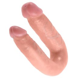 Dildo Duplo Realístico Medium Double Trouble King Cock Branco