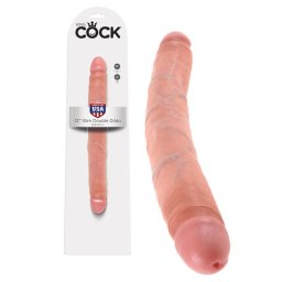 Dildo Duplo Realístico Slim Double Dildo King Cock 12" Branco