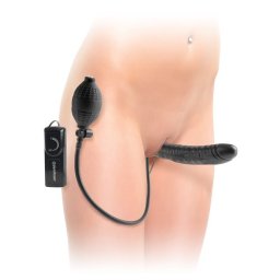 Strap On Sem Tiras Insuflável C/ Vibração Fetish Fantasy Series Preto