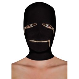 Máscara Extreme Zipper Mask Eye And Mouth Ouch! Preta