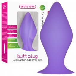 Plug Anal Butt Plug II C/ Ventosa Roxo Pequeno