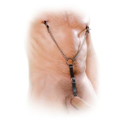 Conjunto de Pinças P/ Mamilos e Anel P/ Pénis Nipple Clamps & Cockring Fetish Fantasy Series