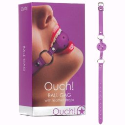 Bola Mordaça Ball Gag Ouch! Roxa