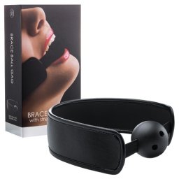Mordaça Brace Ball Gag Preta