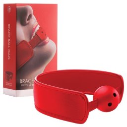 Mordaça Brace Ball Gag Vermelha