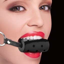 Mordaça Cylinder Gag Preta