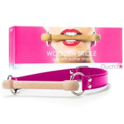 Mordaça Wooden Bridle Rosa