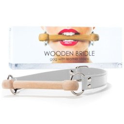 Mordaça Wooden Bridle Branca