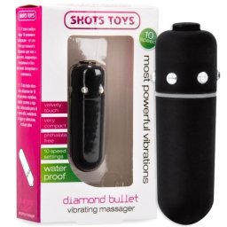 Bala Vibratória Diamond Bullet Preta