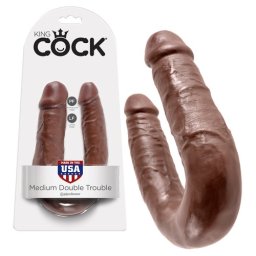 Dildo Duplo Realístico Medium Double Trouble King Cock Mulato