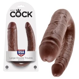 Dildo Duplo Realístico Large Double Trouble King Cock Mulato