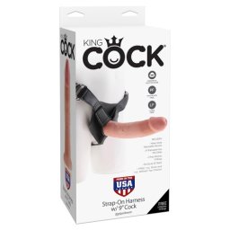Strap On Realista 9" King Cock Branco