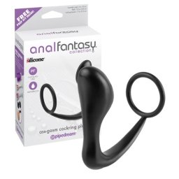 Plug C/ Anel Ass Gasm Cockring Plug Anal Fantasy