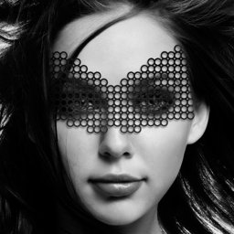 Máscara Erika Bijoux Indiscrets Preta