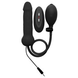 Vibrador Insuflável Dong de Silicone Ouch! Preto