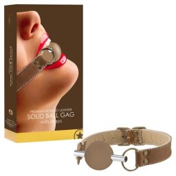 Mordaça Ouch! Solid Ball Gag Premium Castanha