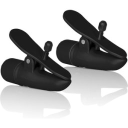 Pinças Vibratórias P/ Mamilos Nipplettes Pretas