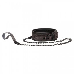 Coleira C/ Trela Ouch! Elegant Collar With Leash