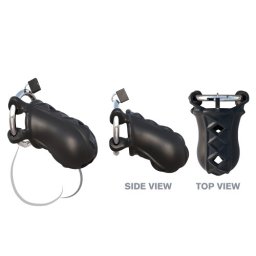 Jaula Fantasy C-RIngz Extreme Silicone Cock Blocker Preta