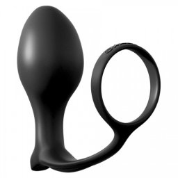 Plug C/ Anel Ass Gasm Cockring Advanced Plug Anal Fantasy