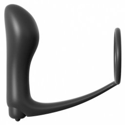 Plug Vibratório C/ Anel Ass Gasm Cockring Vibrating Plug Anal Fantasy