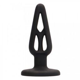 Plug Anal em Silicone Plug & Play 4" Preto