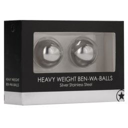 Bolas Vaginais Ben Wa Balls Heavy Weight Ouch! Prateadas