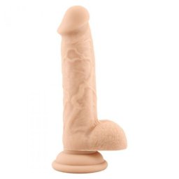 Dildo em Silicone Real Safe Rod Large Branco