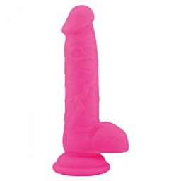 Dildo em Silicone Real Safe Rod Large Rosa