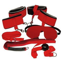 Kit Bondage Set Bad Kitty Vermelho