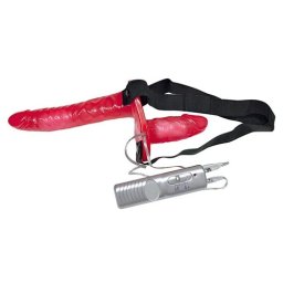 Strap On Duplo C/ Vibração Bad Kitty