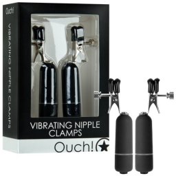 Pinças Vibratórias P/ Mamilos Vibrating Nipple Clamps Pretas