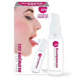 Gel Intímo Oral Optimizer Blowjob Gel Sabor Morango (50 ml)