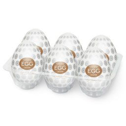 Kit Ovos Masturbadores Tenga Egg Crater (6 Un)