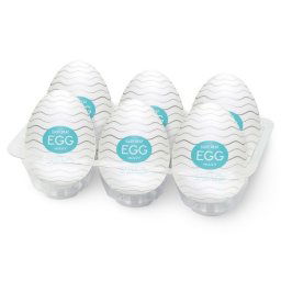 Kit Ovos Masturbadores Tenga Egg Wavy (6 Un)