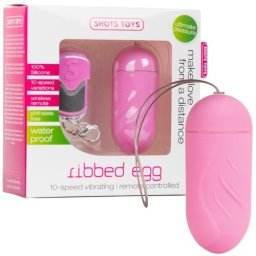 Ovo Vibratório Ribbed Egg Rosa